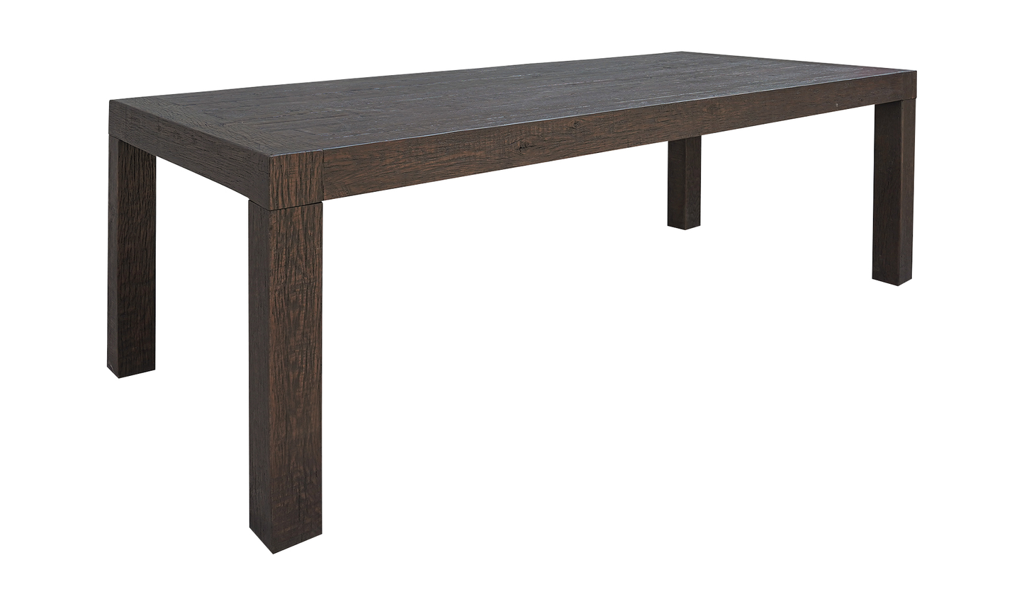 Evander Dining Table Rustic Brown