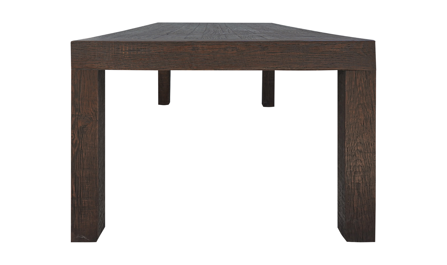 Evander Dining Table Rustic Brown