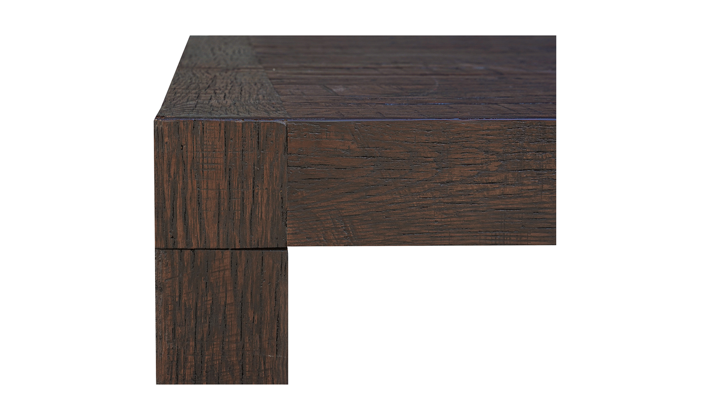 Evander Dining Table Rustic Brown