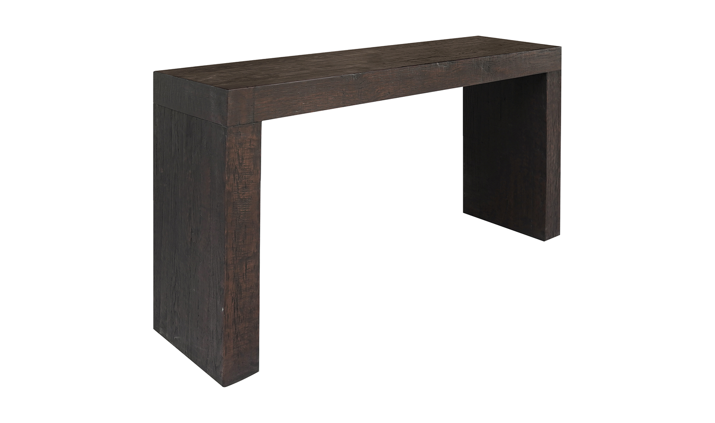 Evander Console Table Rustic Brown