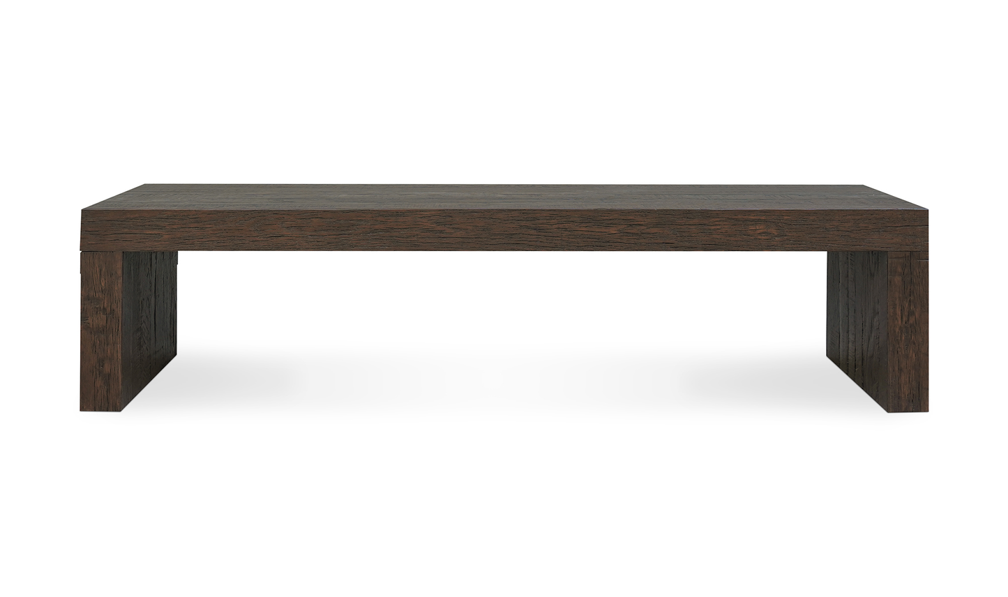 Evander Dining Bench Rustic Brown
