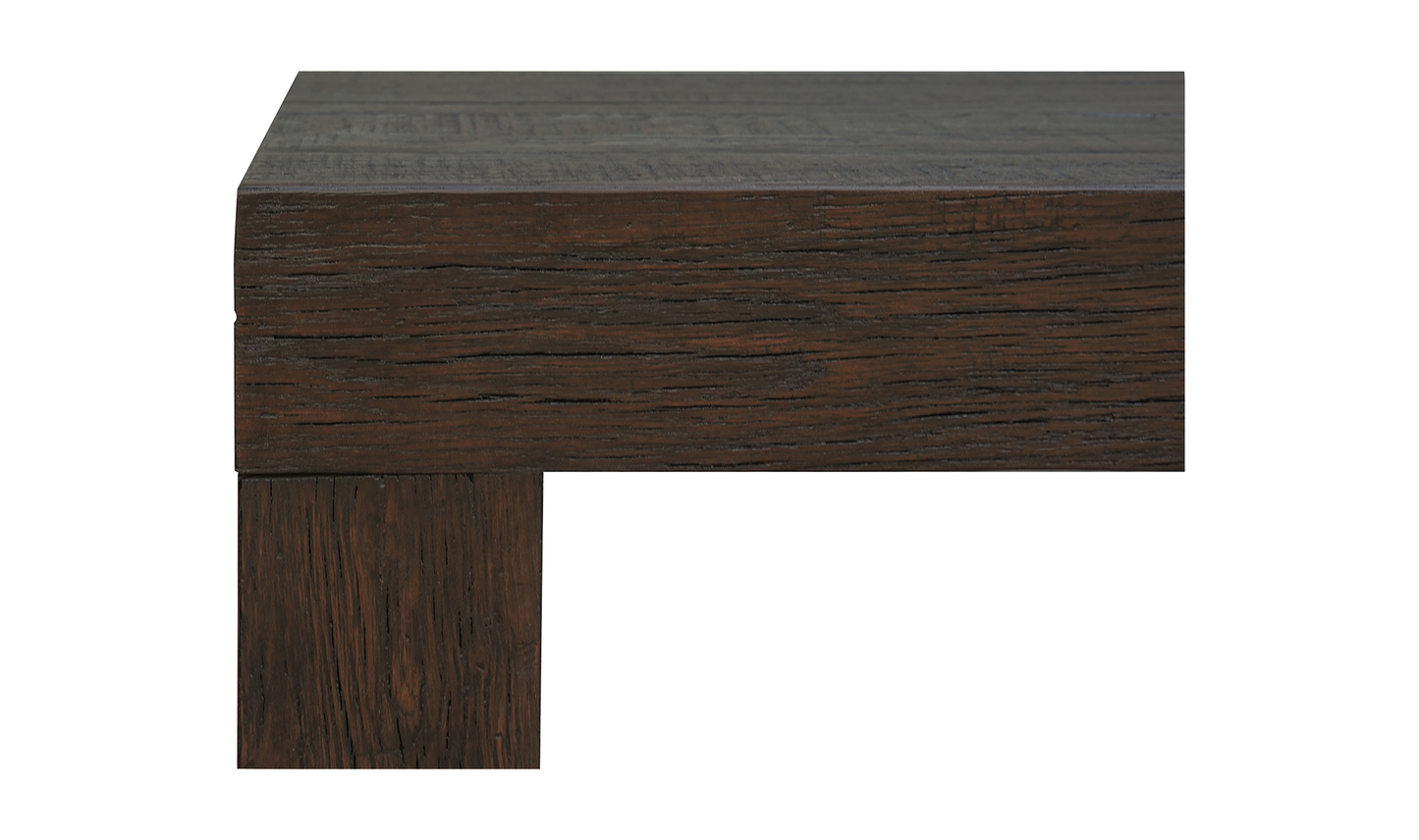 Evander Dining Bench Rustic Brown