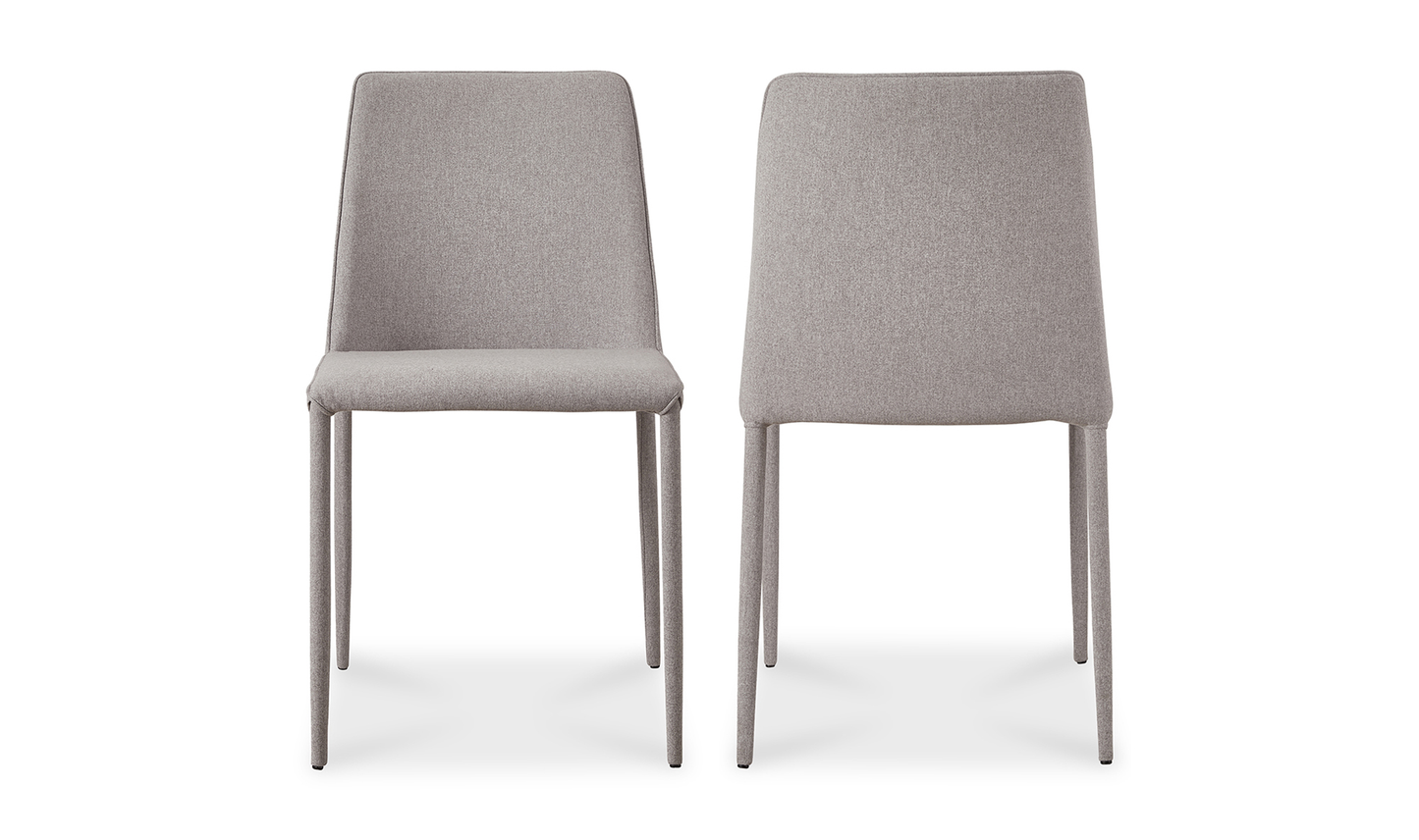 Nora Fabric Dining Chair - Set Of Two Grey