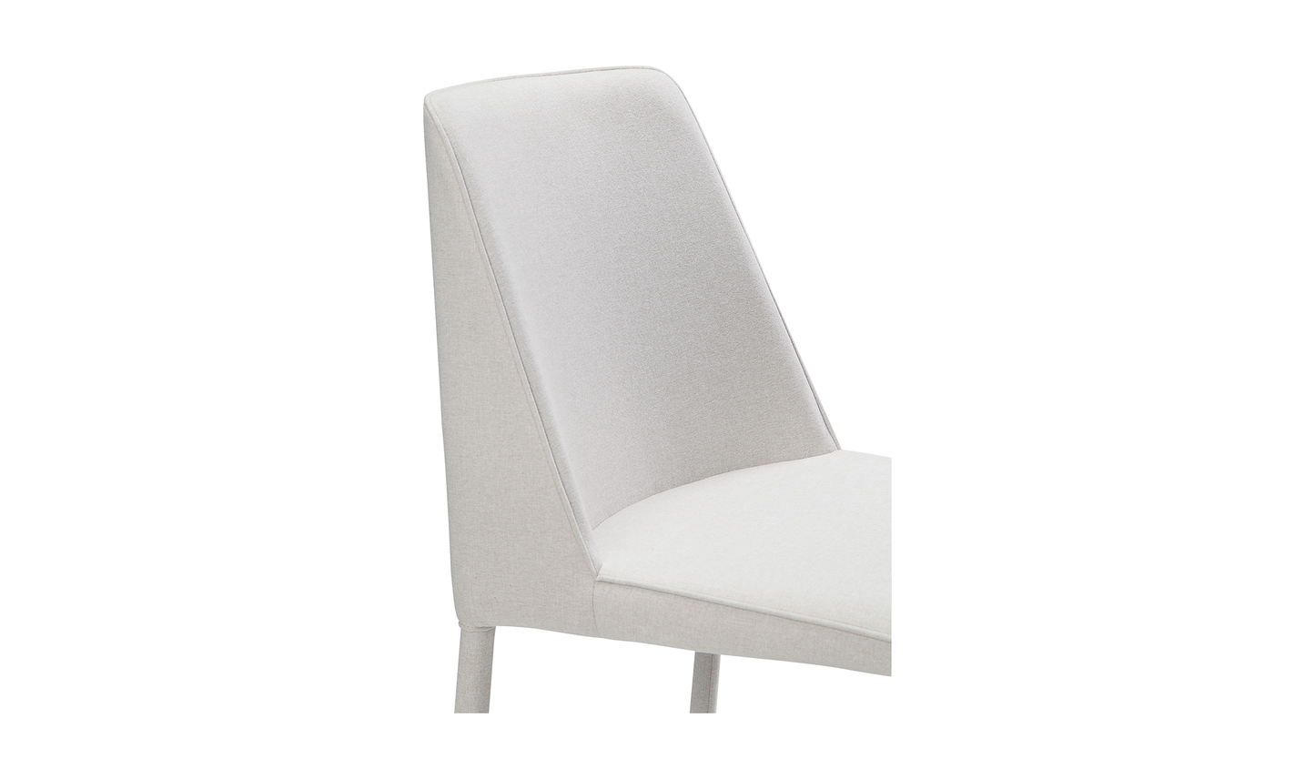 Nora Fabric Dining Chair - Set Of Two White