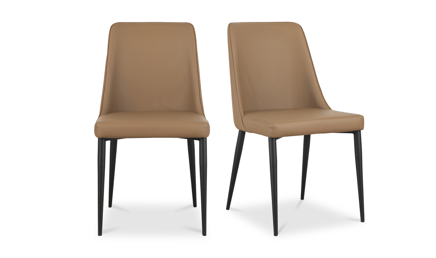 Lula Dining Chair - Set Of Two Tan