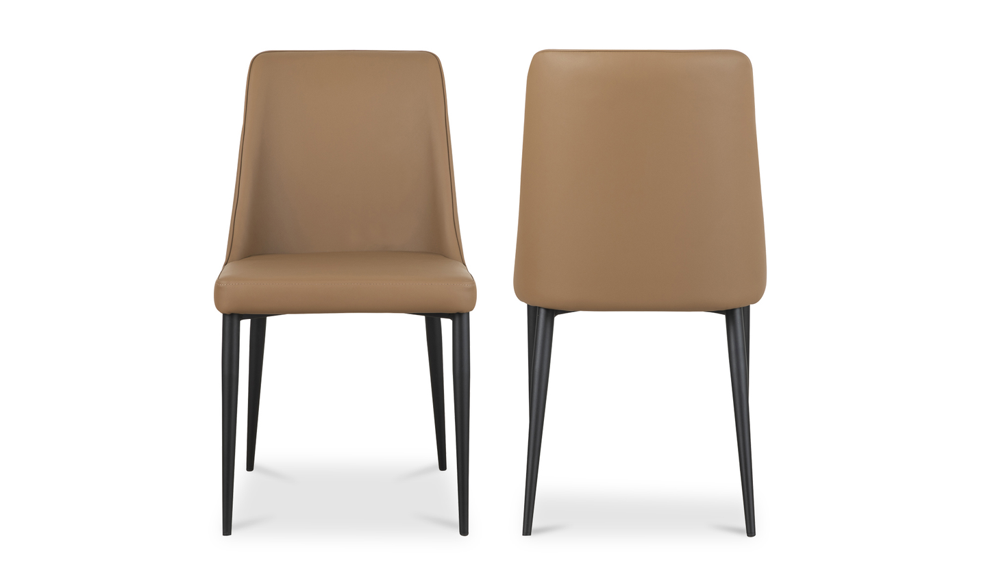 Lula Dining Chair - Set Of Two Tan