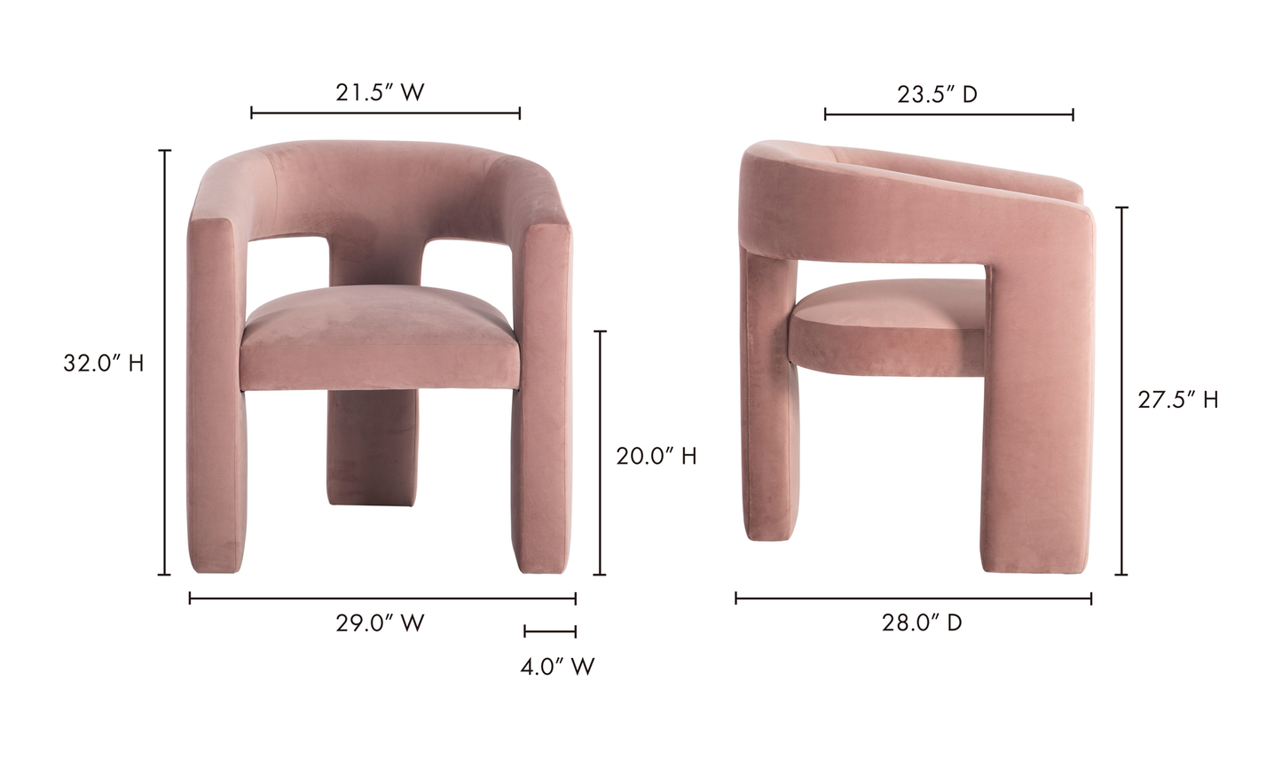 Elo Chair Rose Clay