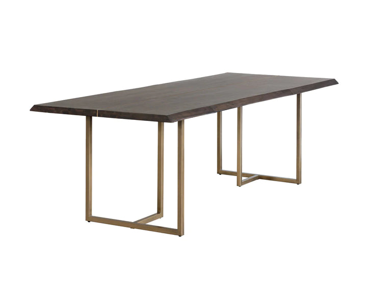 Donnelly Dining Table - 95" - Dark Brown