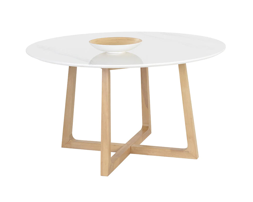 Flores Dining Table - 53" - Pale Honey