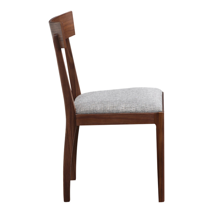 Leone Dining Chair Walnut-Set Of Two
