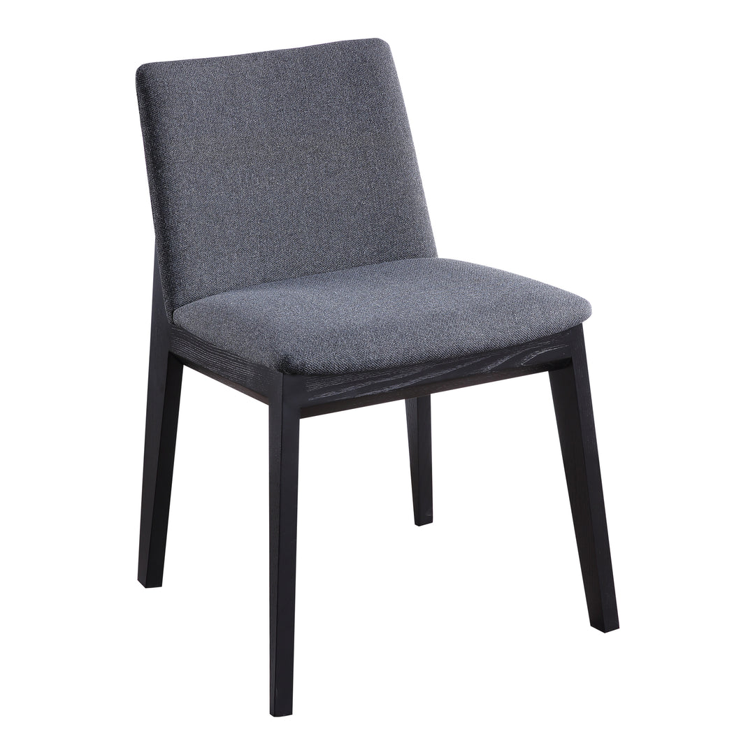 Deco Ash Dining Chair Charcoal-Set Of Two