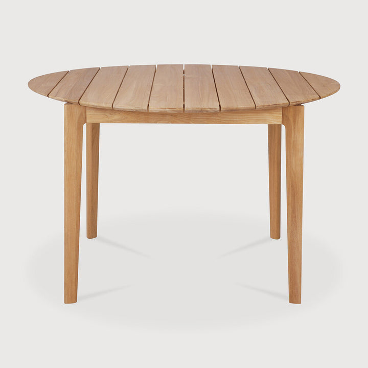 Bok Round Outdoor Dining Table - Solid Teak Wood Furniture