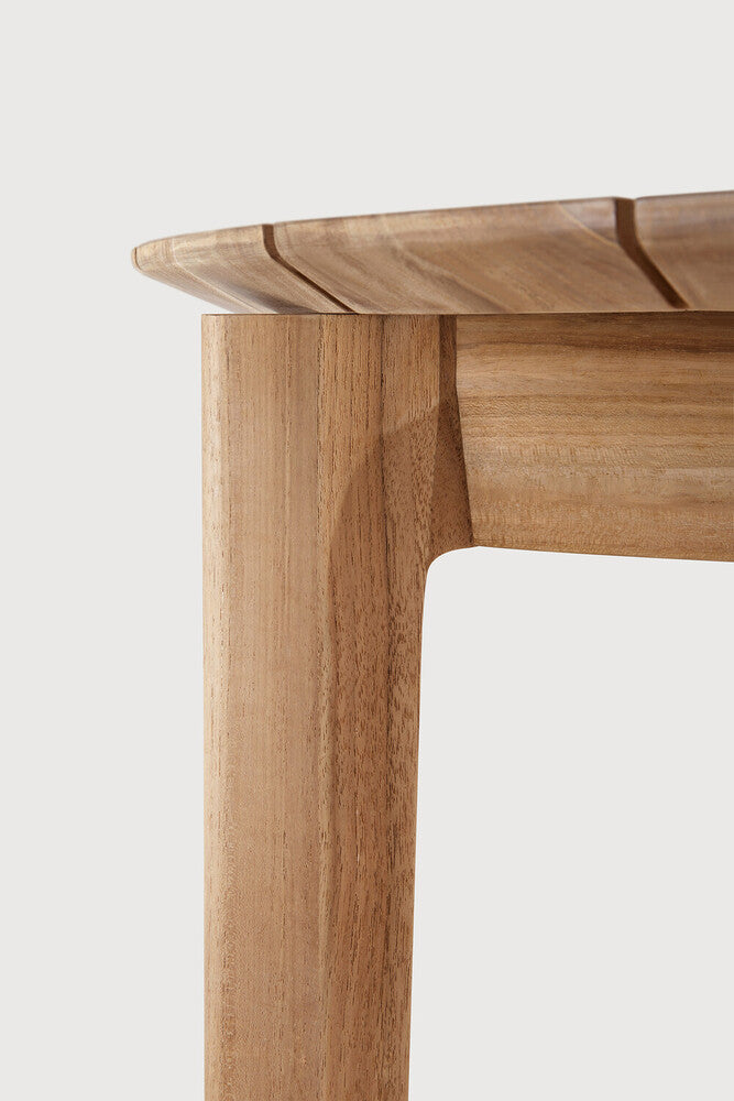 Bok Round Outdoor Dining Table - Solid Teak Wood Furniture Leg Top