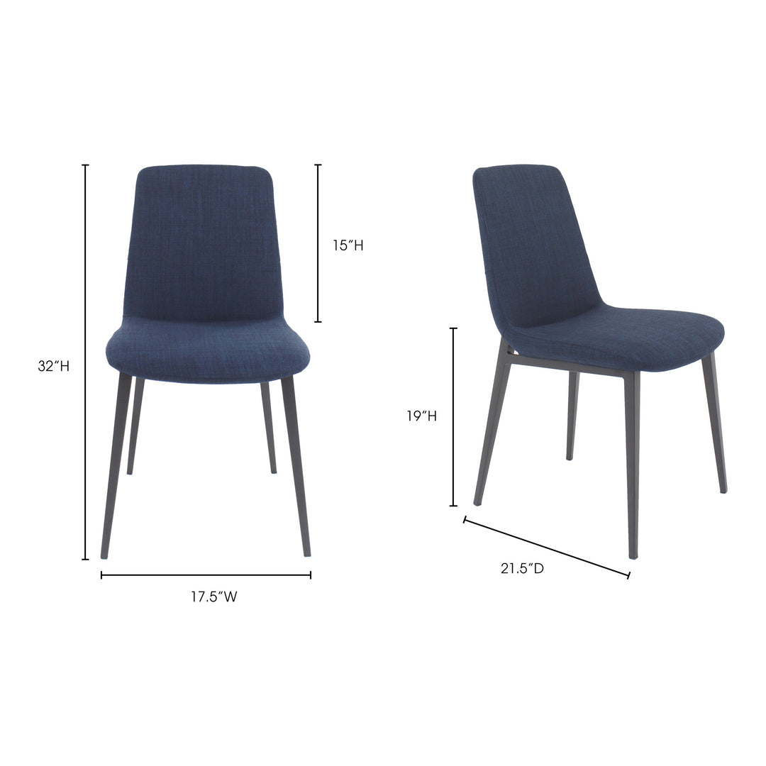 Kito Dining Chair Blue-Set Of Two