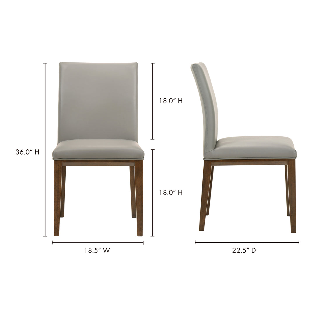 Frankie Dining Chair Grey-Set Of Two