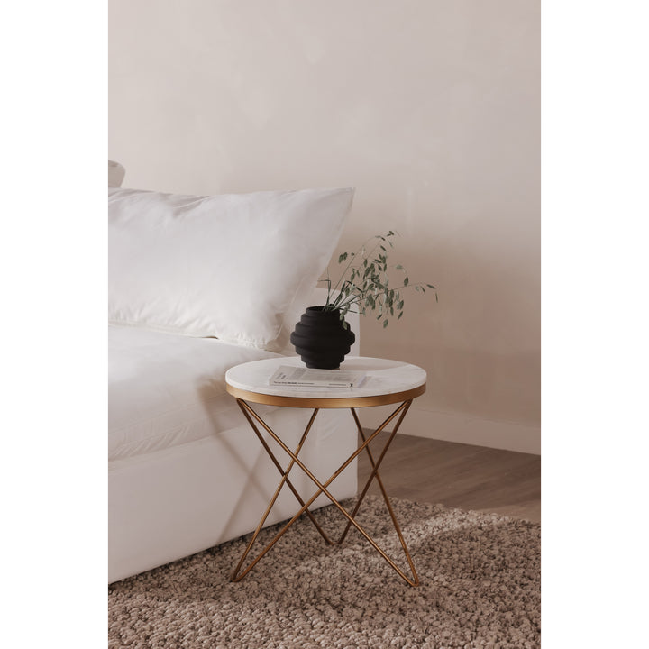 Haley Side Table White