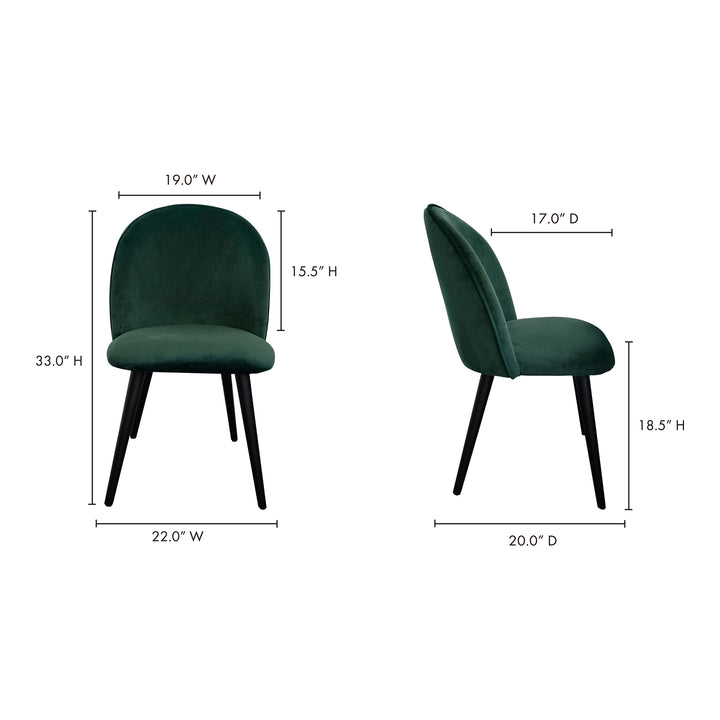Clarissa Dining Chair Green-Set Of Two