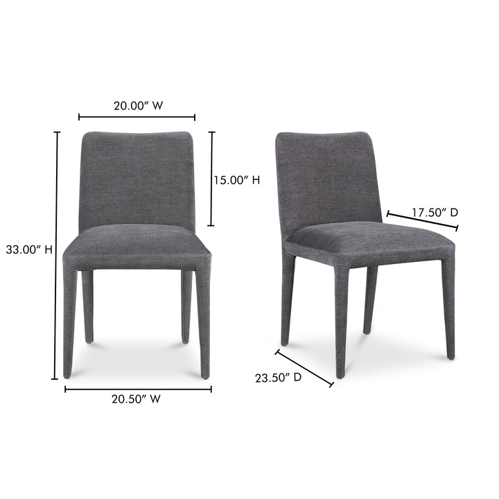 Calla Dining Chair Dark Grey-Set Of Two