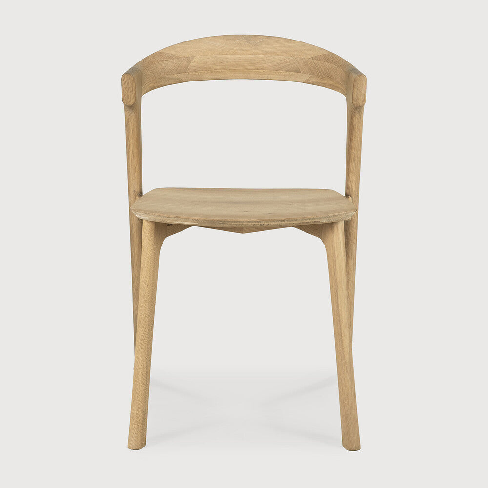 Bok Dining Chair in Oak from the Front