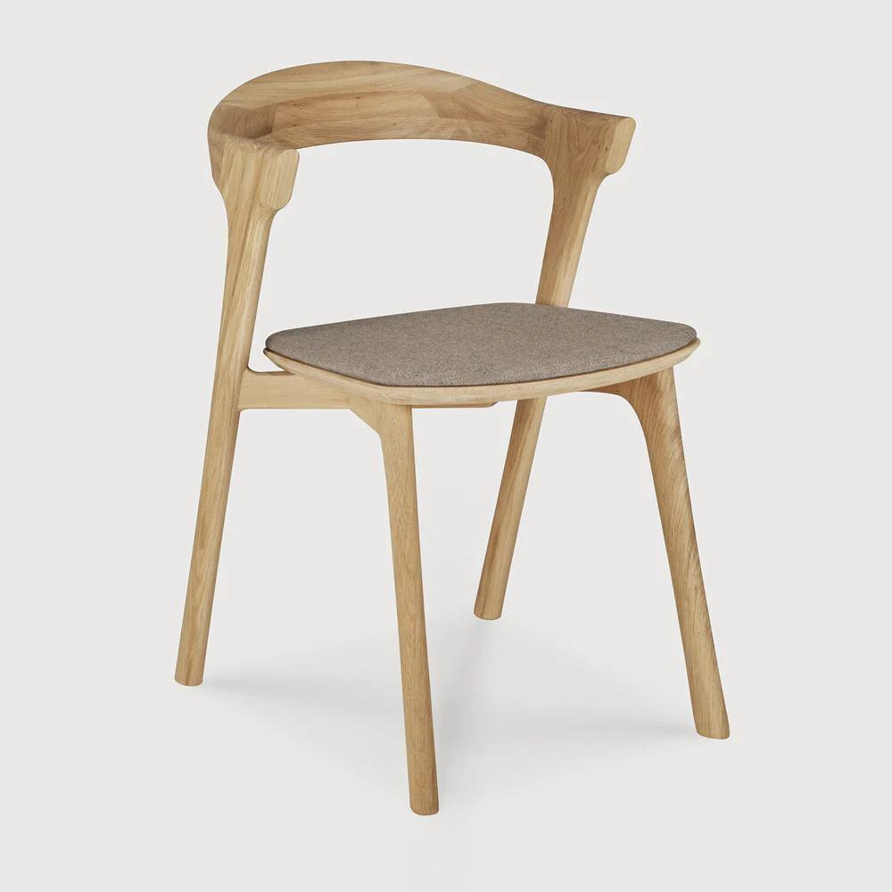 Bok Dining Chair in Oak with Warm Grey