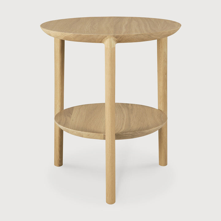 Bok Side Table - Compact, Solid Oak Wood Accent Table