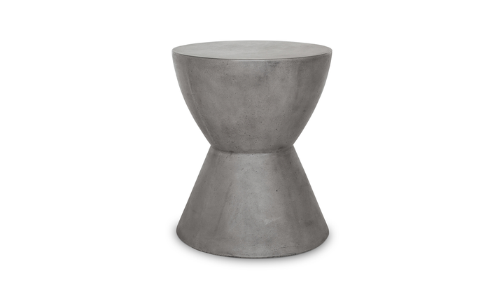 Hourglass Outdoor Stool Grey