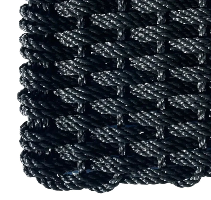 Rope Mat - Black (Double Weave)