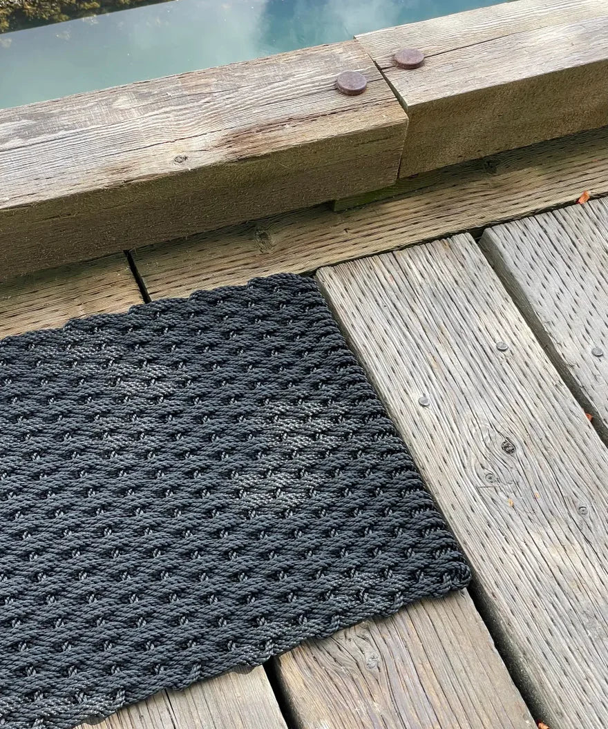 Rope Mat - Black (Double Weave)