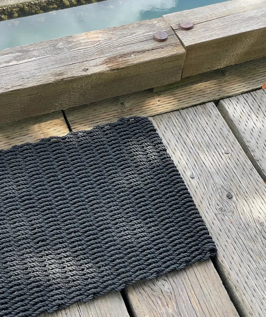 Rope Mat - Black (Single Weave)