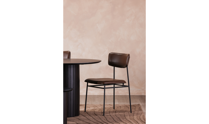 Sailor Dining Chair - Set Of Two Dark Brown