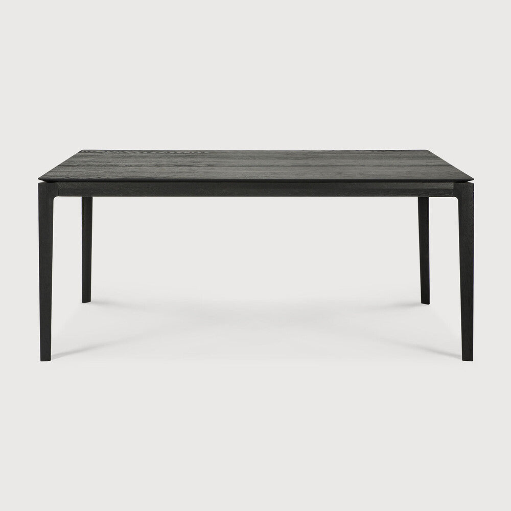 Bok Dining Table by Ethnicraft - Modern wooden dining table with black oak finish 160x80cm