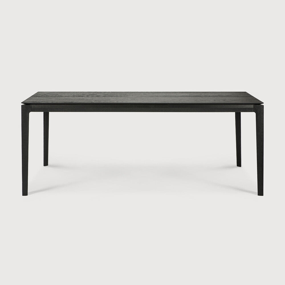 Bok Dining Table by Ethnicraft - Modern wooden dining table with black oak finish 200x95cm