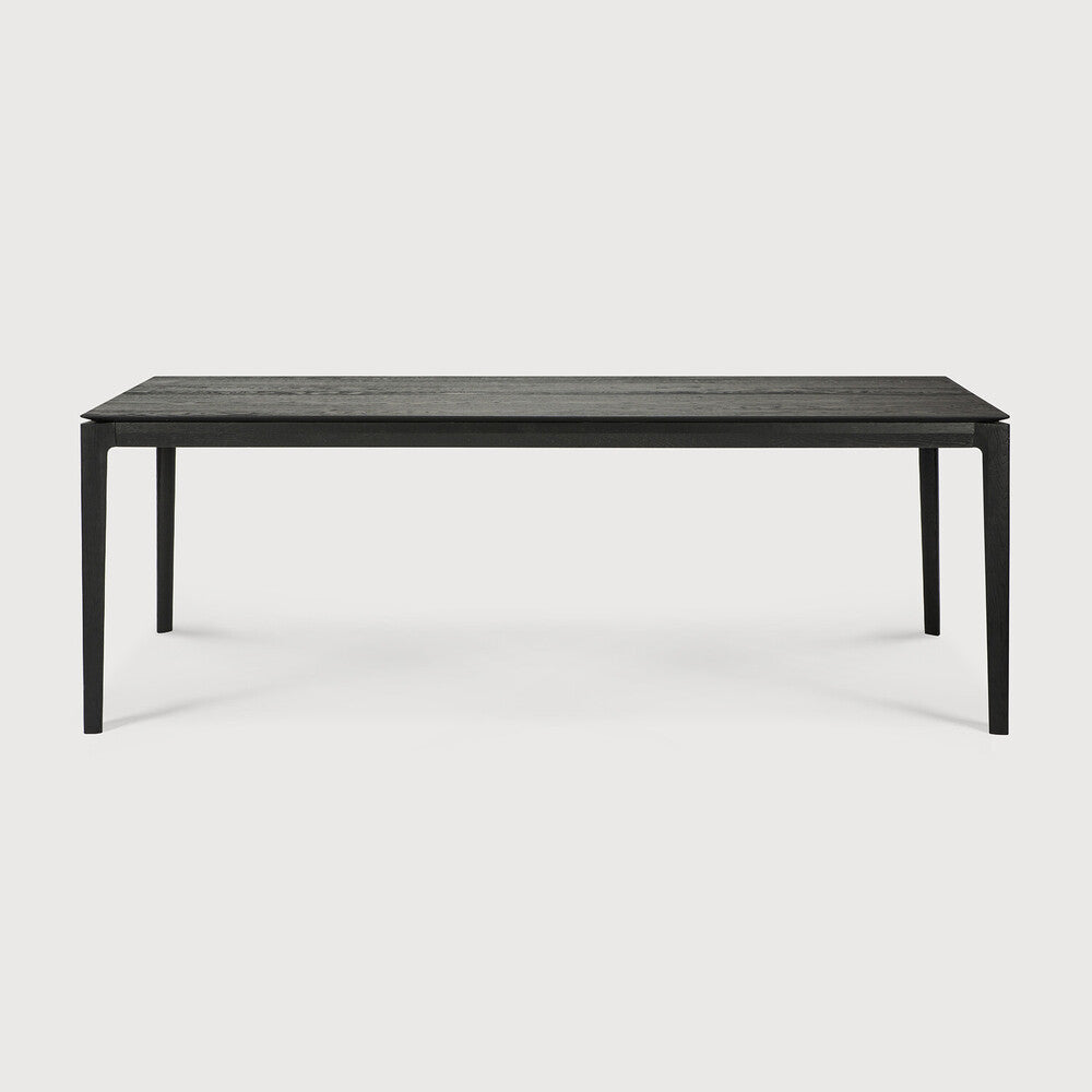 Bok Dining Table by Ethnicraft - Modern wooden dining table with black oak finish 220x95cm