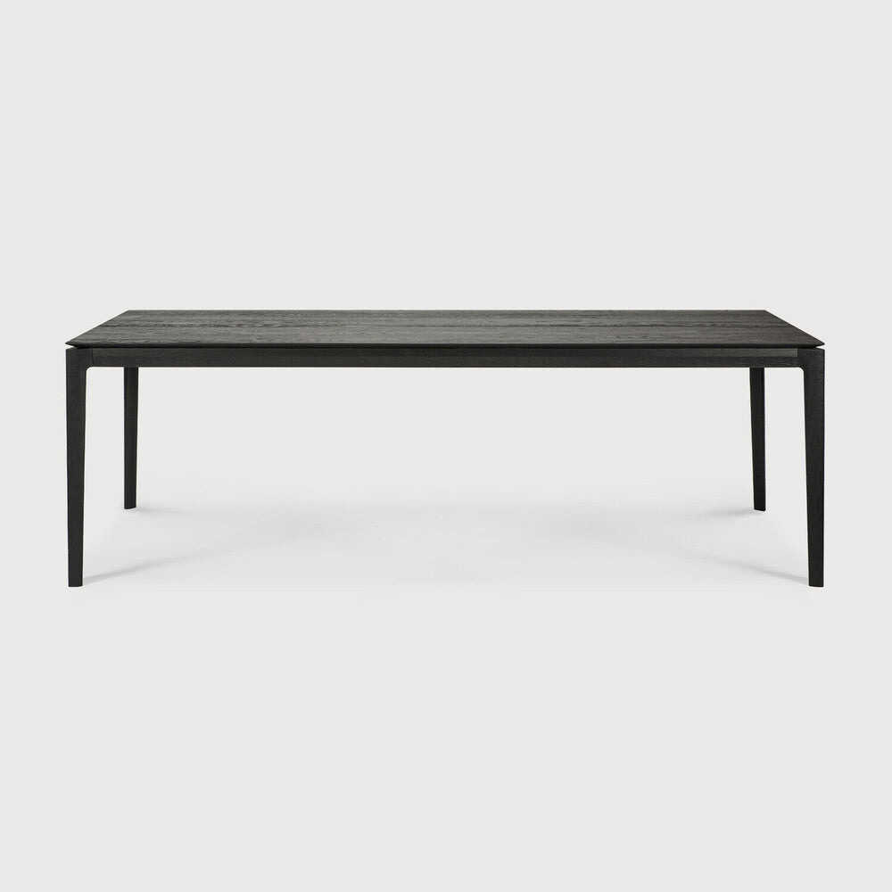 Bok Dining Table by Ethnicraft - Modern wooden dining table with black oak finish 240x100cm