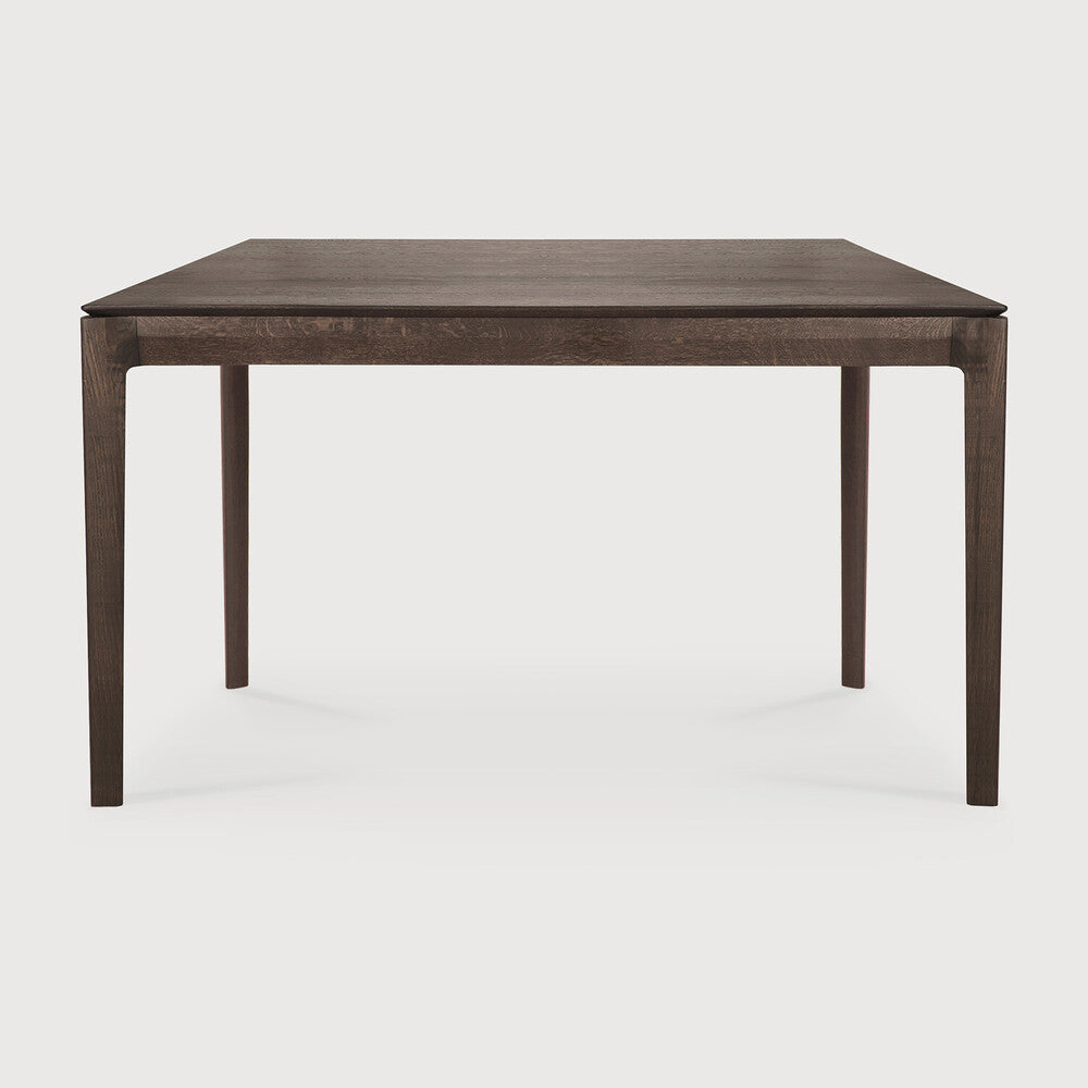 Bok Dining Table by Ethnicraft - Modern wooden dining table with oak brown finish 140x80cm