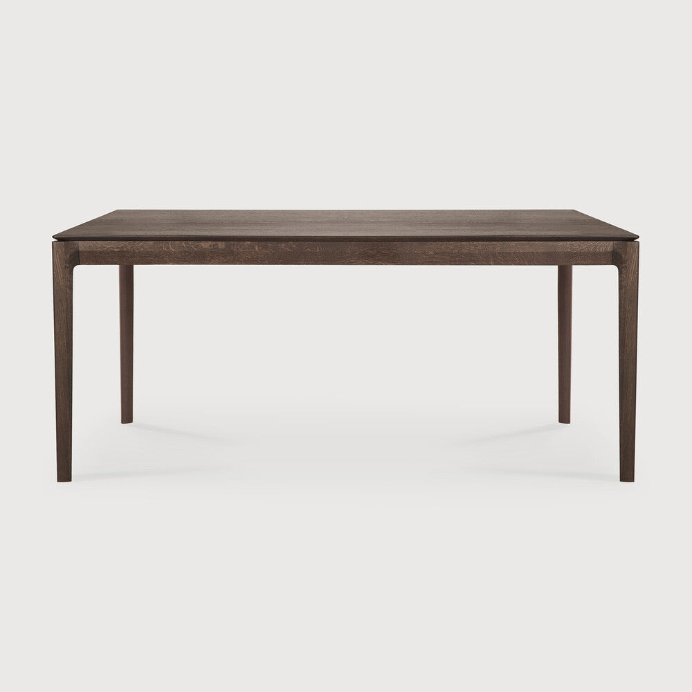 Bok Dining Table by Ethnicraft - Modern wooden dining table with oak brown finish 180x90cm