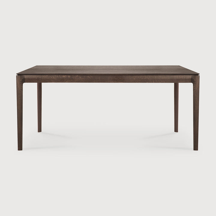 Bok Dining Table by Ethnicraft - Modern wooden dining table with oak brown finish 180x90cm