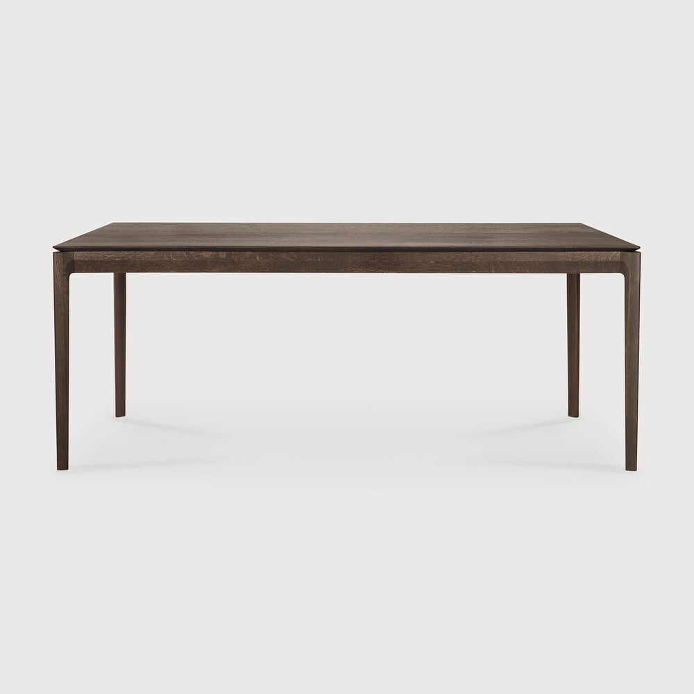 Bok Dining Table by Ethnicraft - Modern wooden dining table with oak brown finish 220x95cm