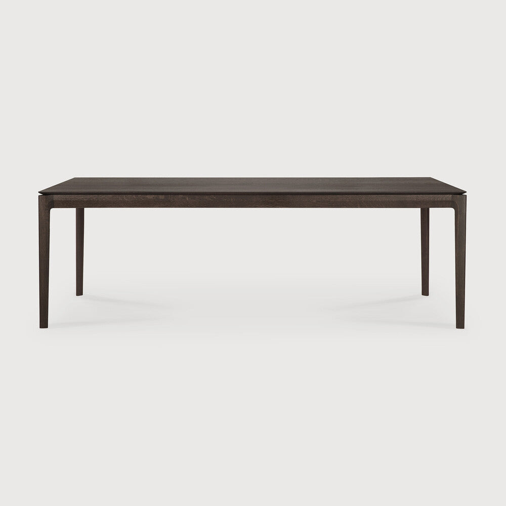 Bok Dining Table by Ethnicraft - Modern wooden dining table with oak brown finish 240x100cm