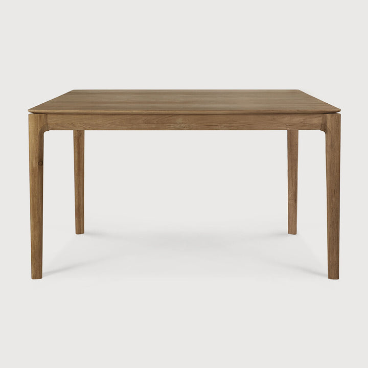 Bok Dining Table by Ethnicraft - Modern wooden dining table with natural teak finish 140x80cm