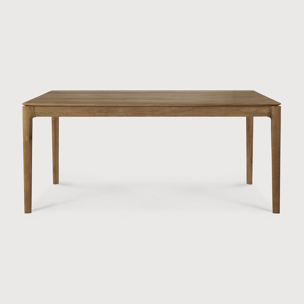 Bok Dining Table by Ethnicraft - Modern wooden dining table with natural teak finish 180x90cm