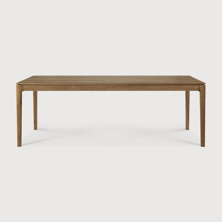 Bok Dining Table by Ethnicraft - Modern wooden dining table with natural teak finish 220x95cm