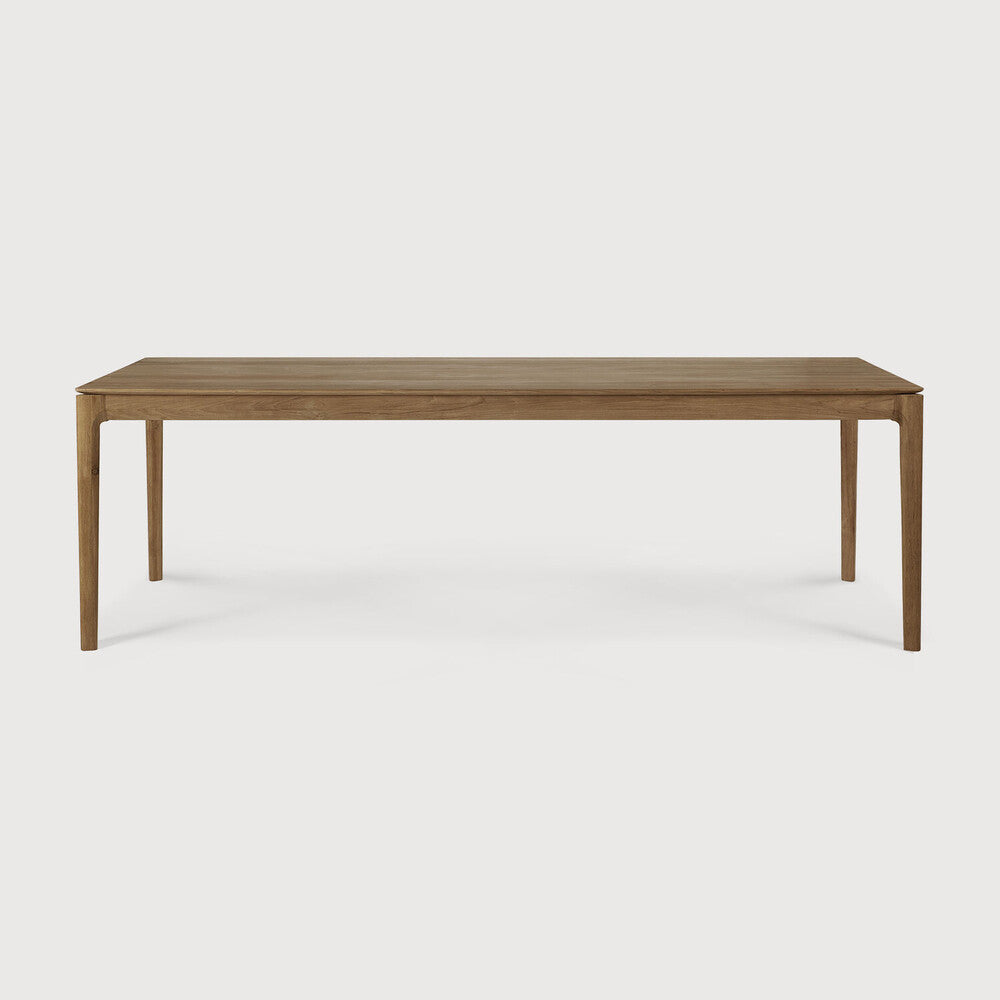 Bok Dining Table by Ethnicraft - Modern wooden dining table with natural teak finish 240x100cm