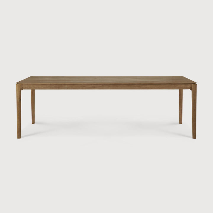 Bok Dining Table by Ethnicraft - Modern wooden dining table with natural teak finish 240x100cm