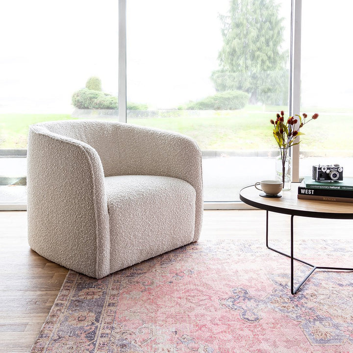 Evita Chair – Cream Bouclé