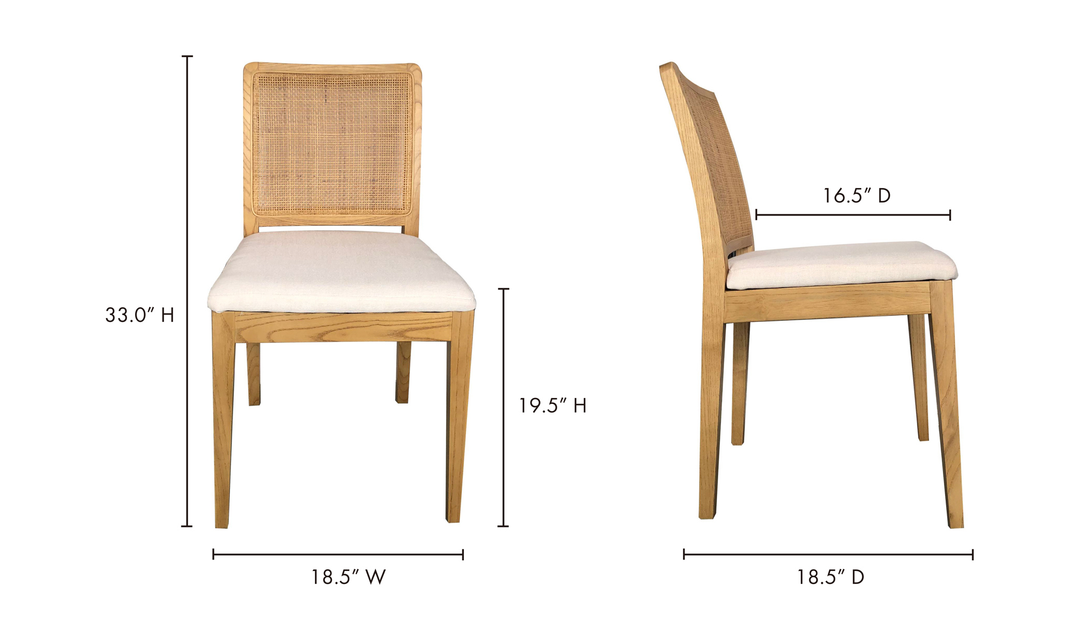 Orville Dining Chair - Set Of Two Natural