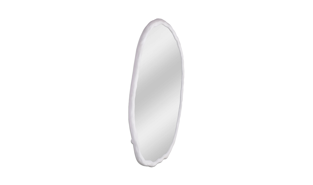 Foundry Mirror Oval White