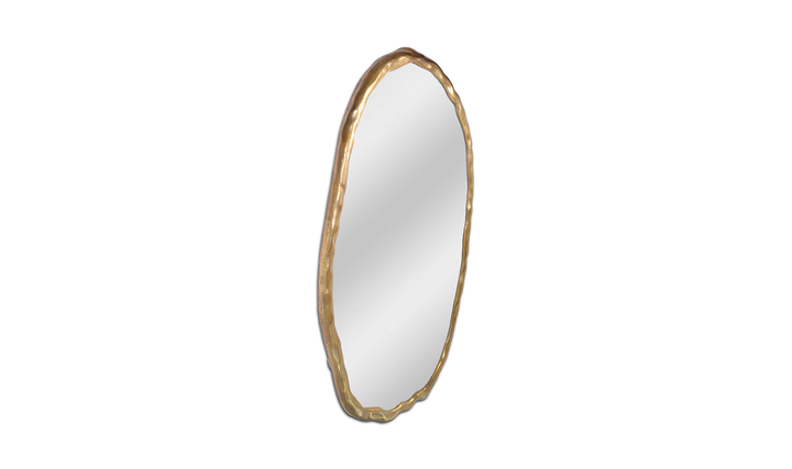 Foundry Mirror Oval Gold