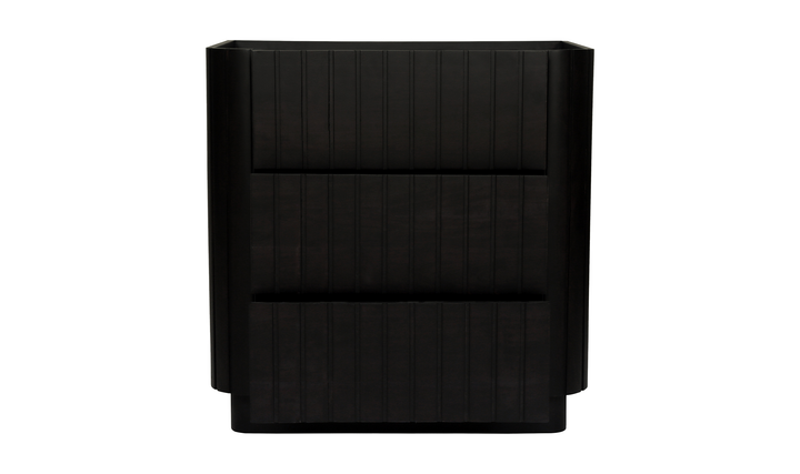 Povera 3 Drawer Chest Black