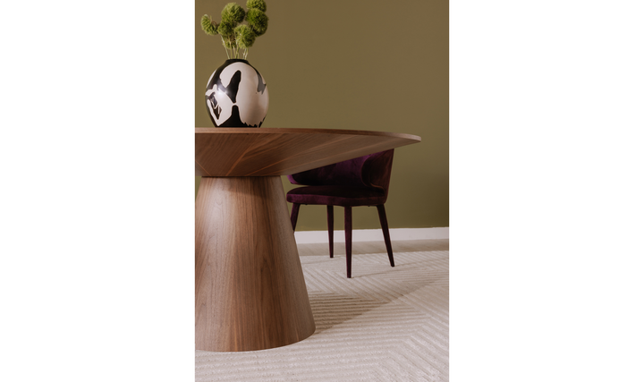 Otago Round 54inch Dining Table Brown